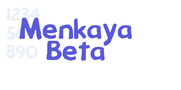 Menkaya Beta font free