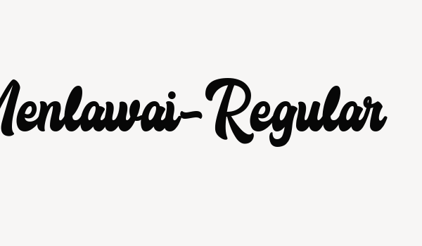 Menlawai-Regular Font