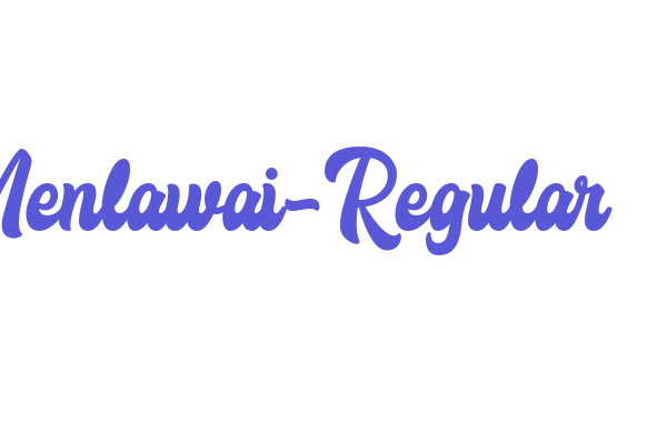 Menlawai-Regular Font