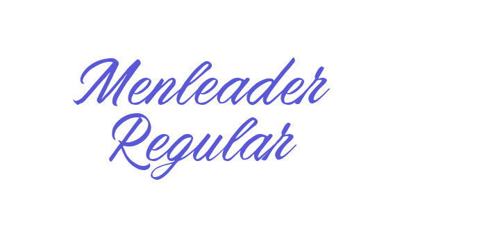 Menleader Regular Font Download