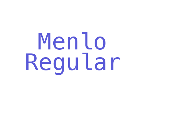 Menlo Regular Font