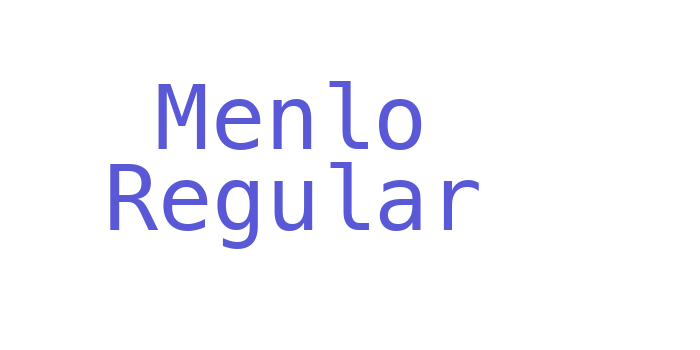 Menlo Regular Font Download