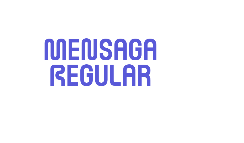 Mensaga Regular Font Download