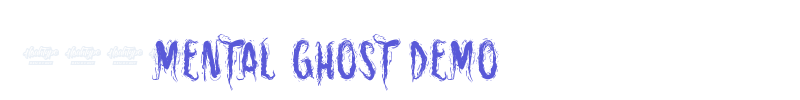 Mental Ghost Demo font