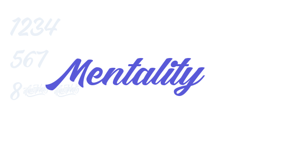 Mentality font