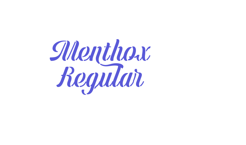 Menthox Regular Font Download