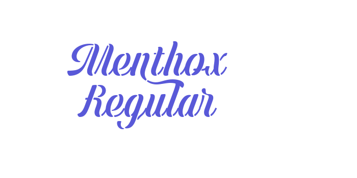 Menthox Regular Font Download