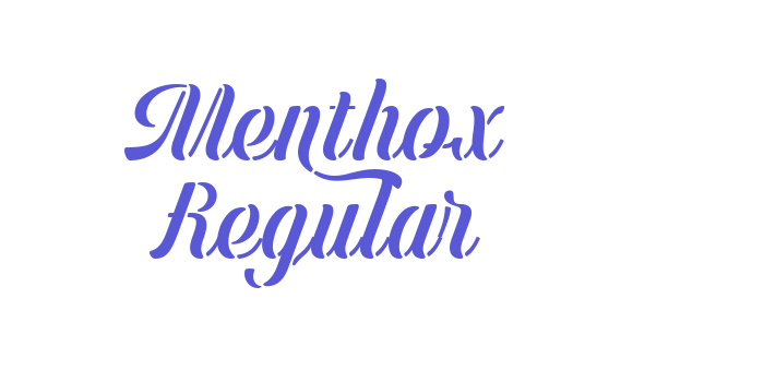 Menthox Regular Font