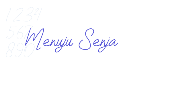 Menuju Senja font free