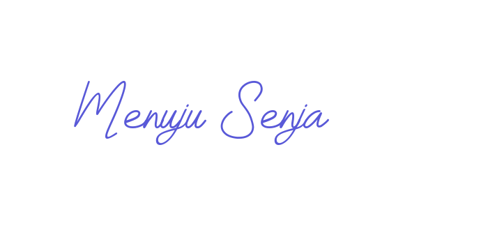 Menuju Senja Font Download