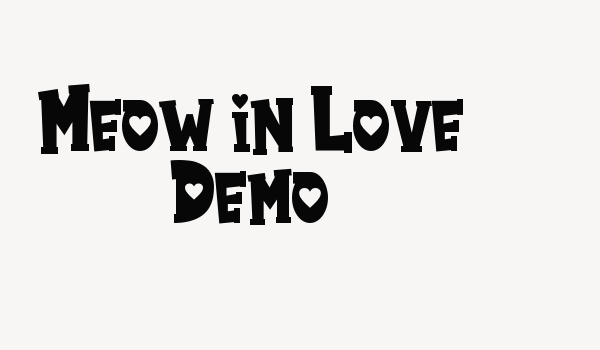 Meow in Love Demo Font