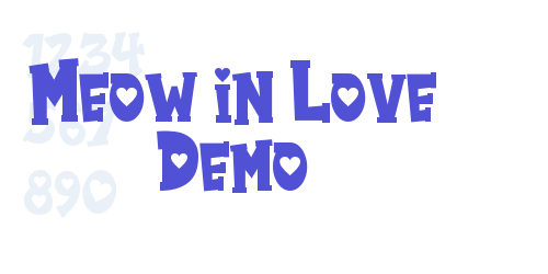 Meow in Love Demo-font-download