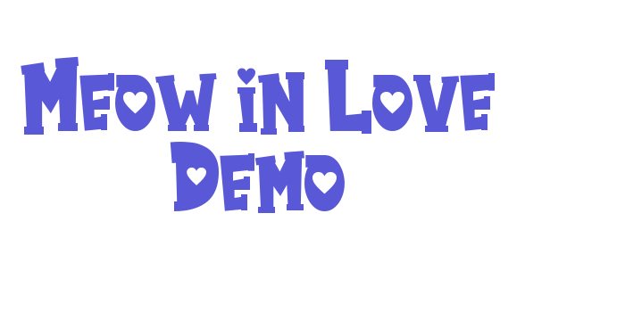 Meow in Love Demo Font