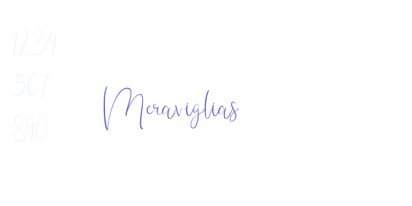 Meraviglias font