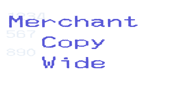 Merchant Copy Wide font