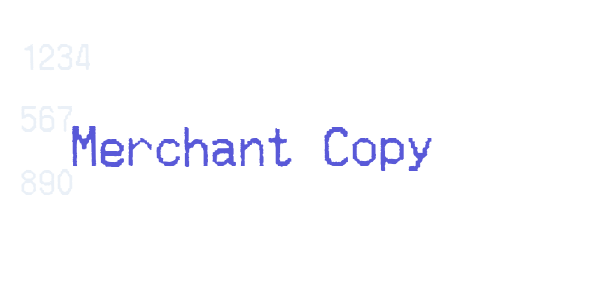 Merchant Copy font