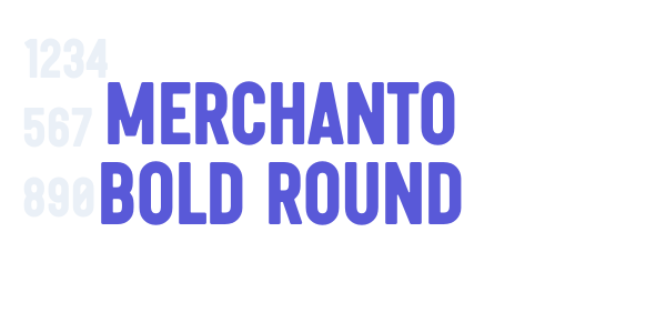 Merchanto BOLD Round font free