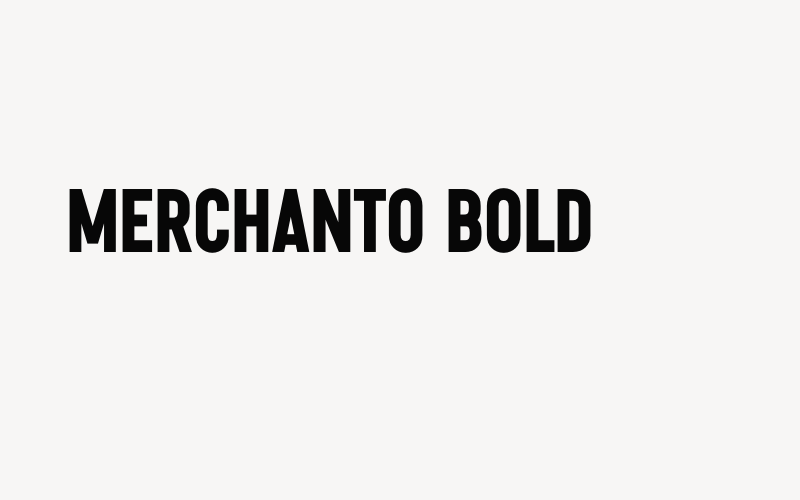 Merchanto BOLD Font