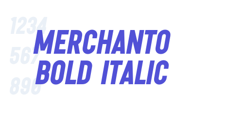 Merchanto BOLD Italic-font-download