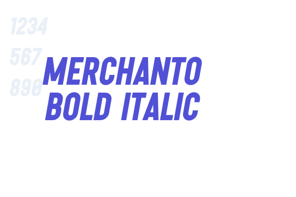 Merchanto BOLD Italic