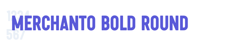Merchanto BOLD Round-related font