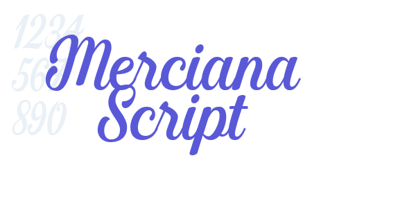 Merciana Script font free