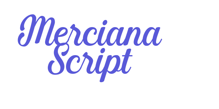 Merciana Script Font