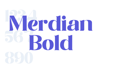 Merdian Bold Font Download