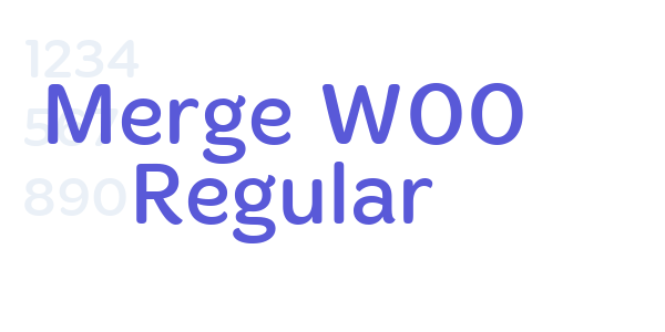 Merge W00 Regular font free