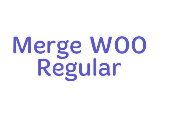 Merge W00 Regular Font