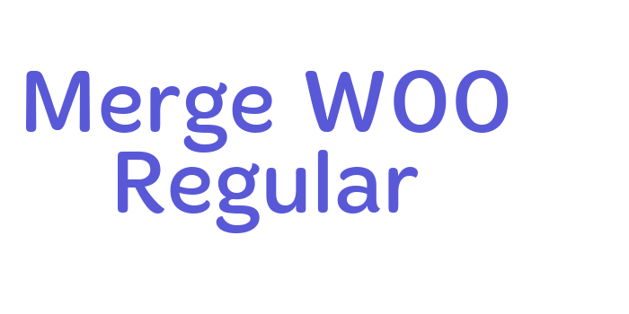 Merge W00 Regular Font