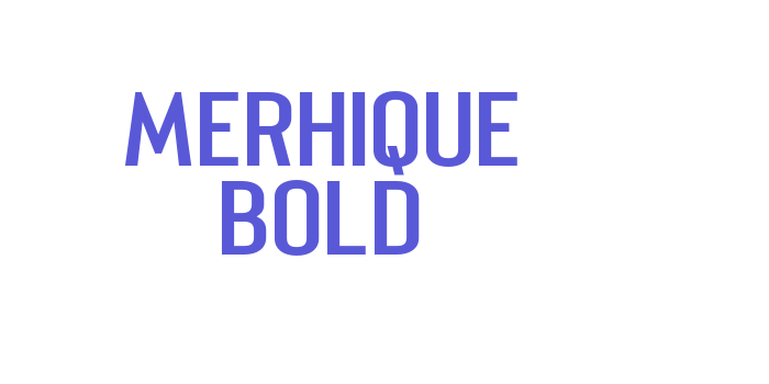 Merhique Bold Font Download