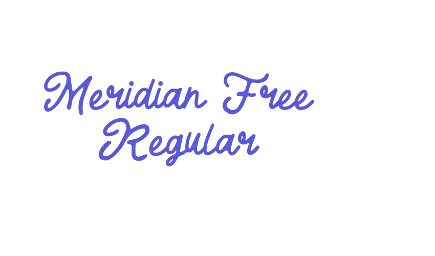 Meridian Free Regular Font Download