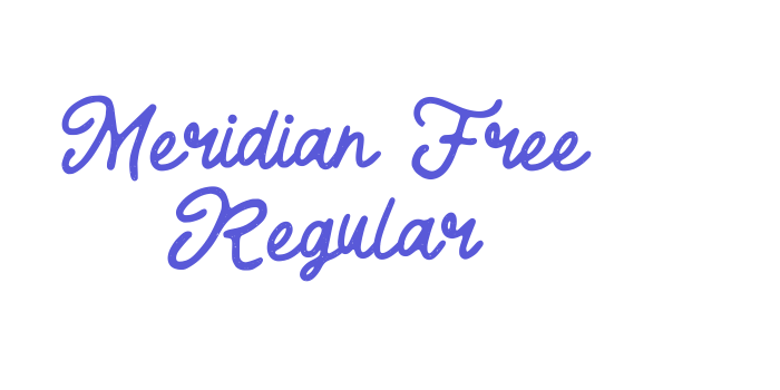 Meridian Free Regular Font Download