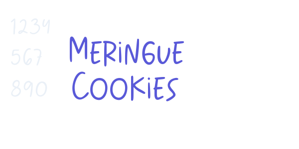 Meringue Cookies font free