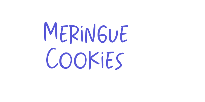 Meringue Cookies Font