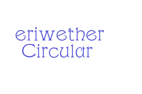 Meriwether Circular NF Font