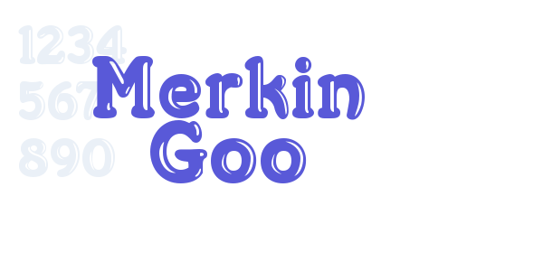 Merkin Goo font