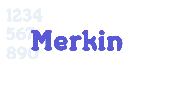 Merkin font