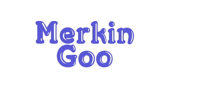 Merkin Goo Font Download