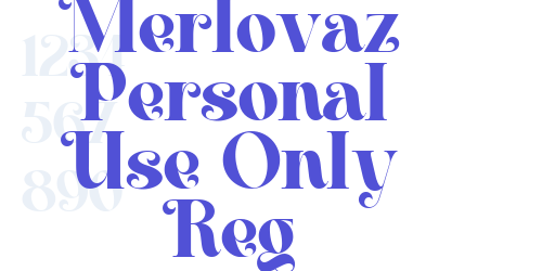 Merlovaz Personal Use Only Reg-font-download