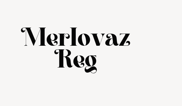 Merlovaz Reg Font