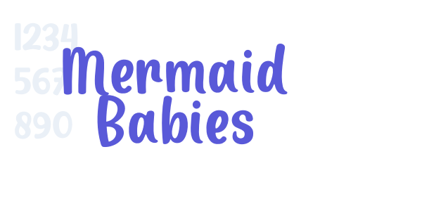 Mermaid Babies font free