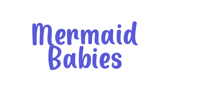 Mermaid Babies Font Download