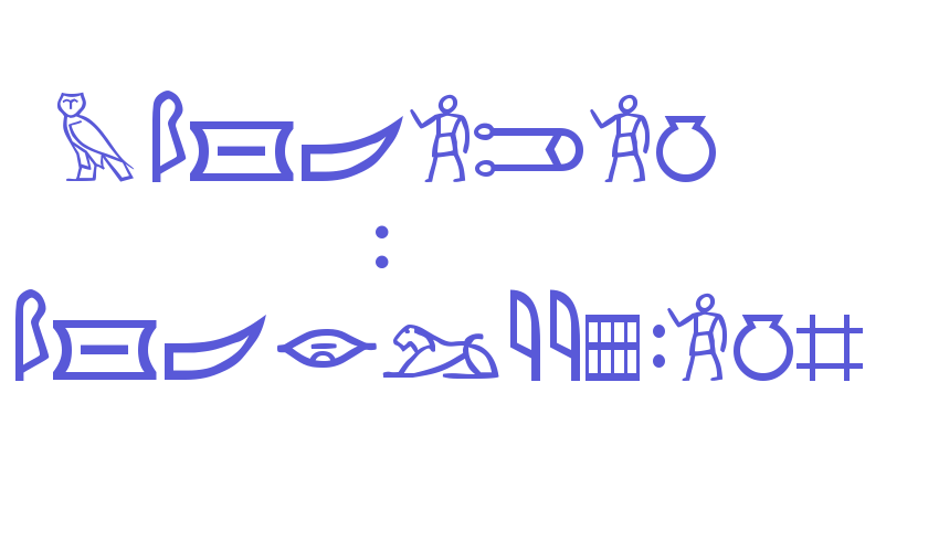 Meroitic – Hieroglyphics Font Download