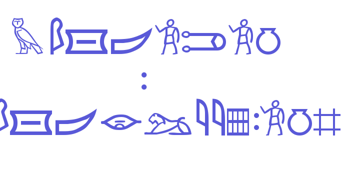 Meroitic – Hieroglyphics Font Download