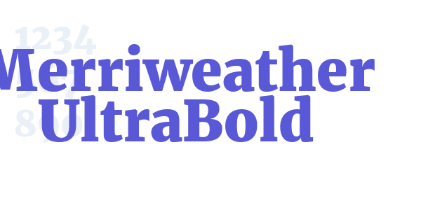 Merriweather UltraBold font free