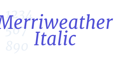 Merriweather Italic