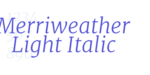 Merriweather Light Italic