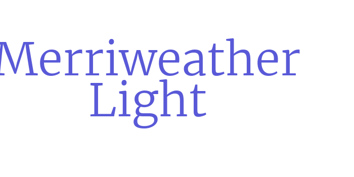 Merriweather Light Font Download